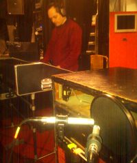 Recording Arno's Hammond and Leslie. Recording Arno's Hammond and Leslie.